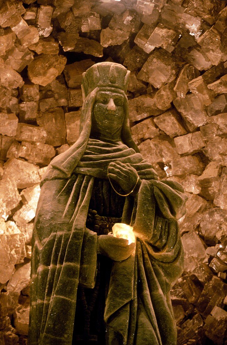 Saint Barbara statue,Wieliczka Salt Mine