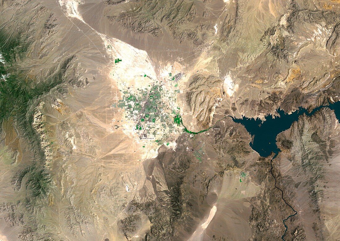Las Vegas,satellite image,1975