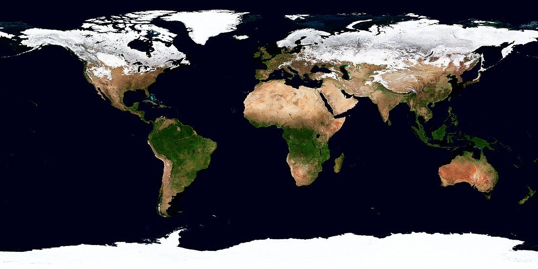 World map,February 2004