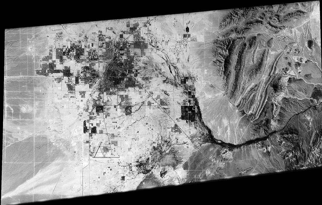Las Vegas,satellite image,1964