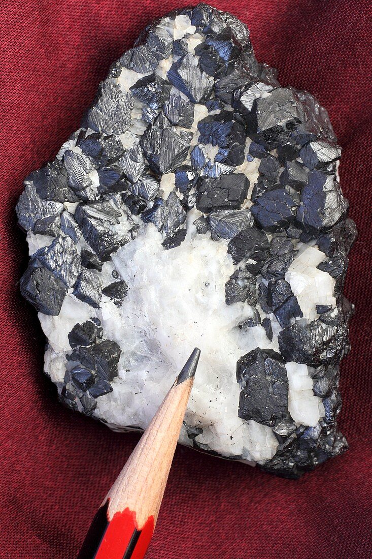 Magnetite in quartz