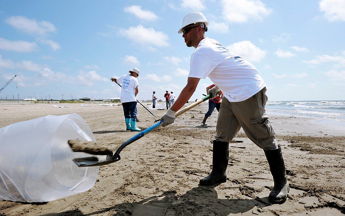 Gulf of Mexico oil spill clean-up,2010