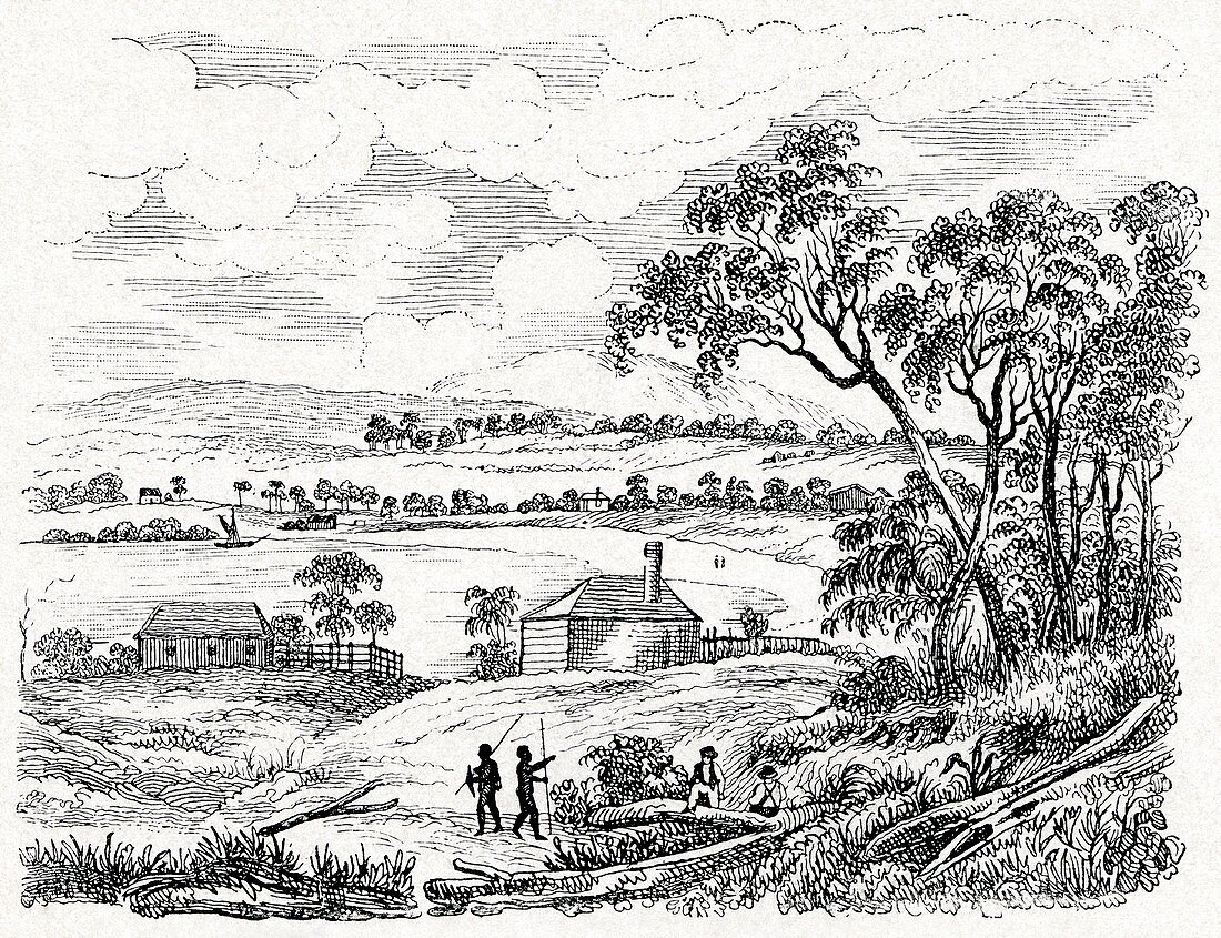 Sydney Cove,Australia,circa 1790