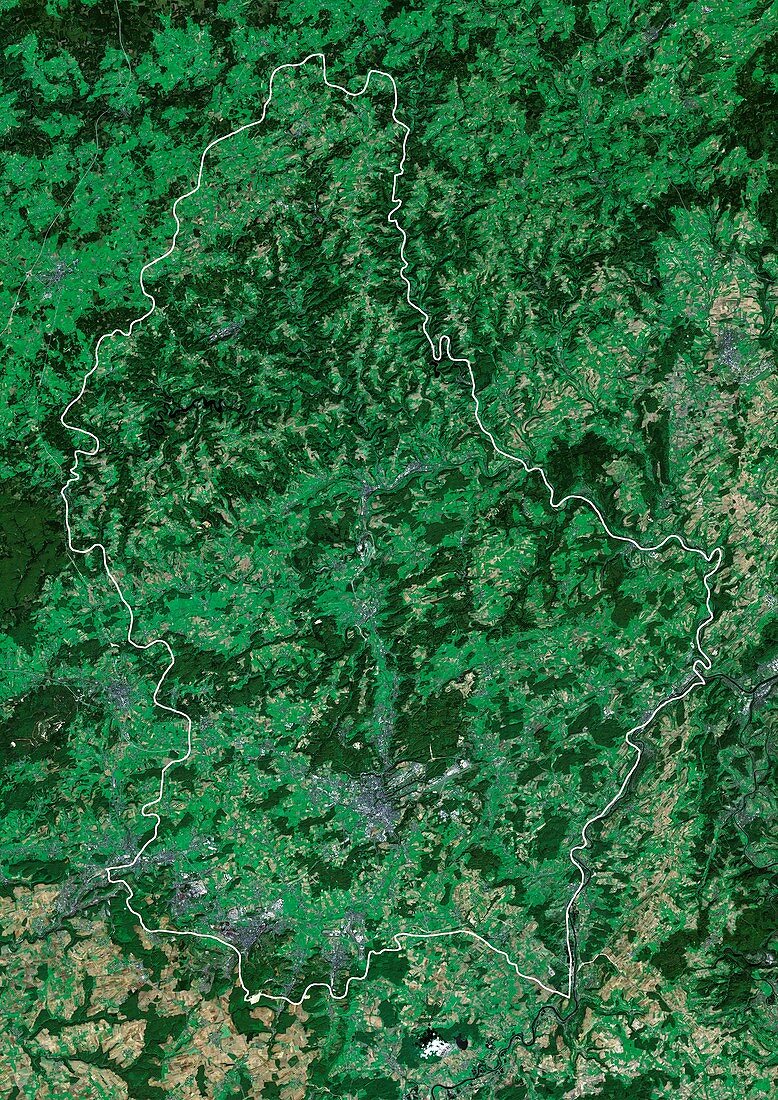 Luxembourg,satellite image