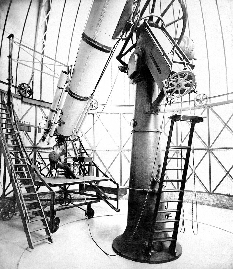 25-inch Newall refractor telescope,1873