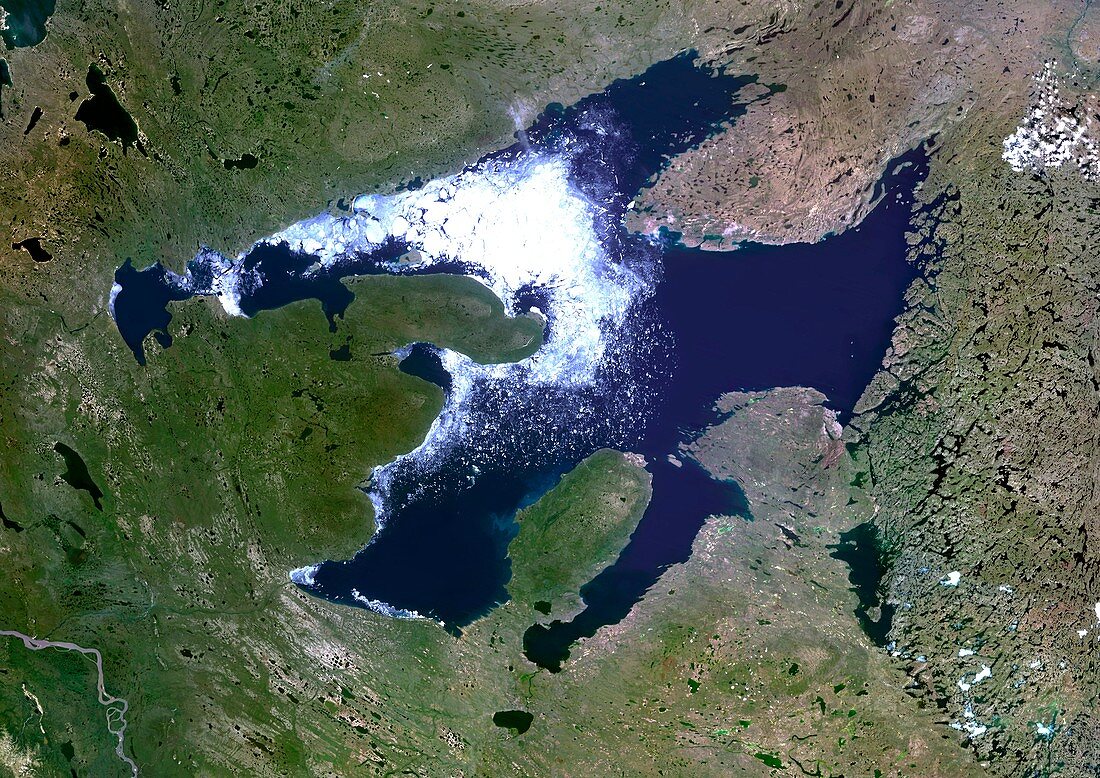 Great Bear Lake,satellite image