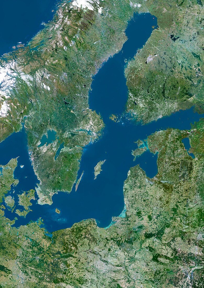 Baltic Sea,satellite image