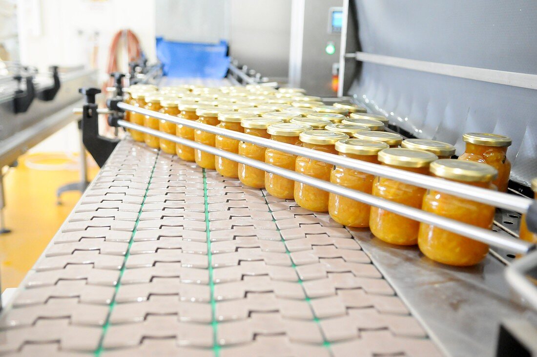 Preserve and jam bottling production line