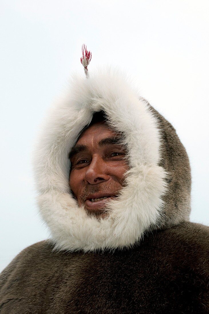 Inuit hunter,Nunavut,Canada