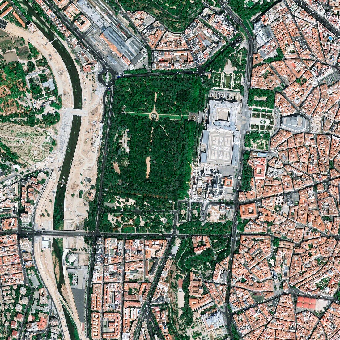 Central Madrid,satellite image