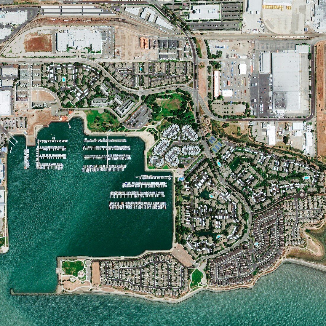 Marina Bay,California,satellite image