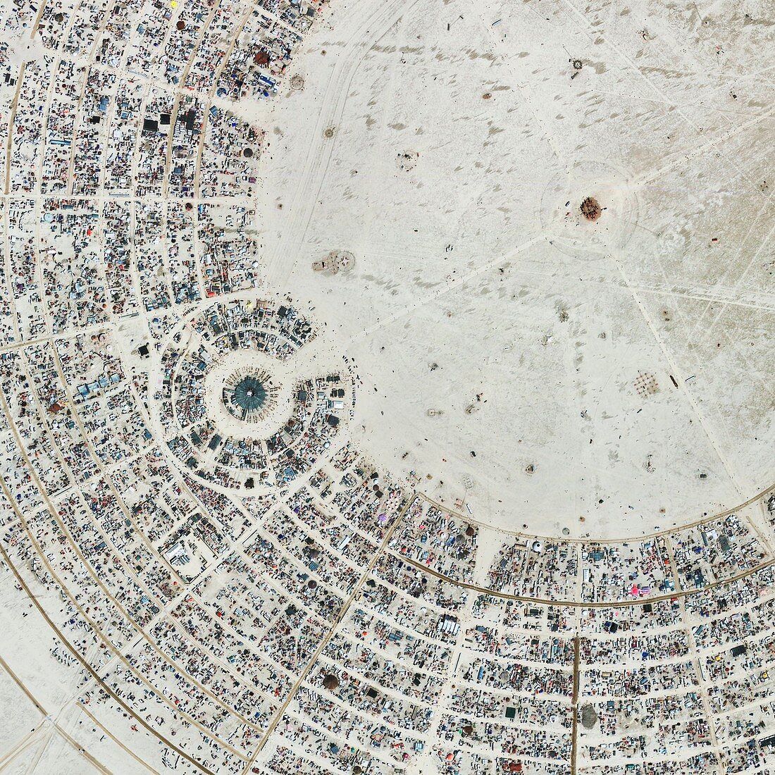Burning Man festival,satellite image