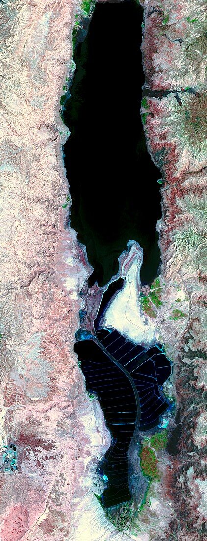 Dead Sea,satellite image,2006