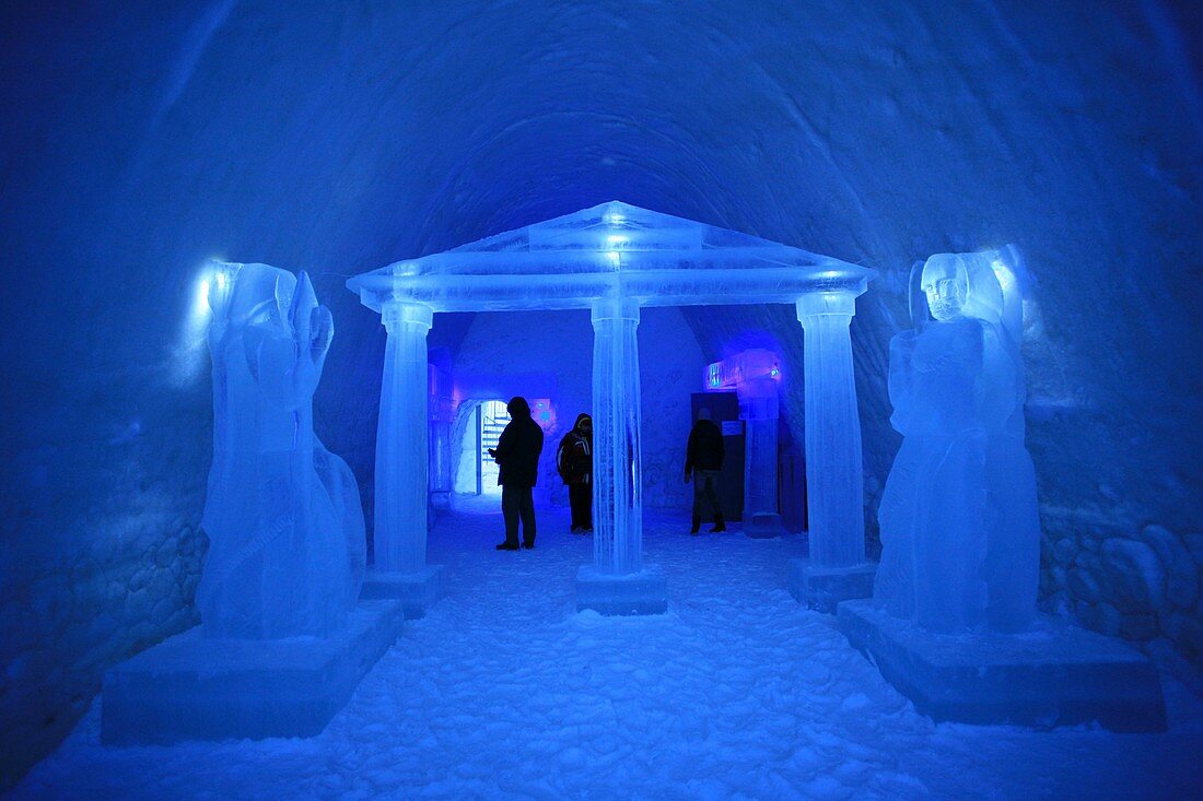Ice hotel interior