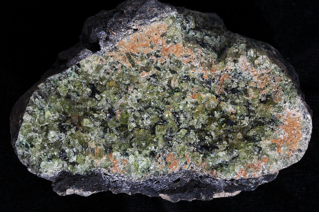 Olivine mineral sample