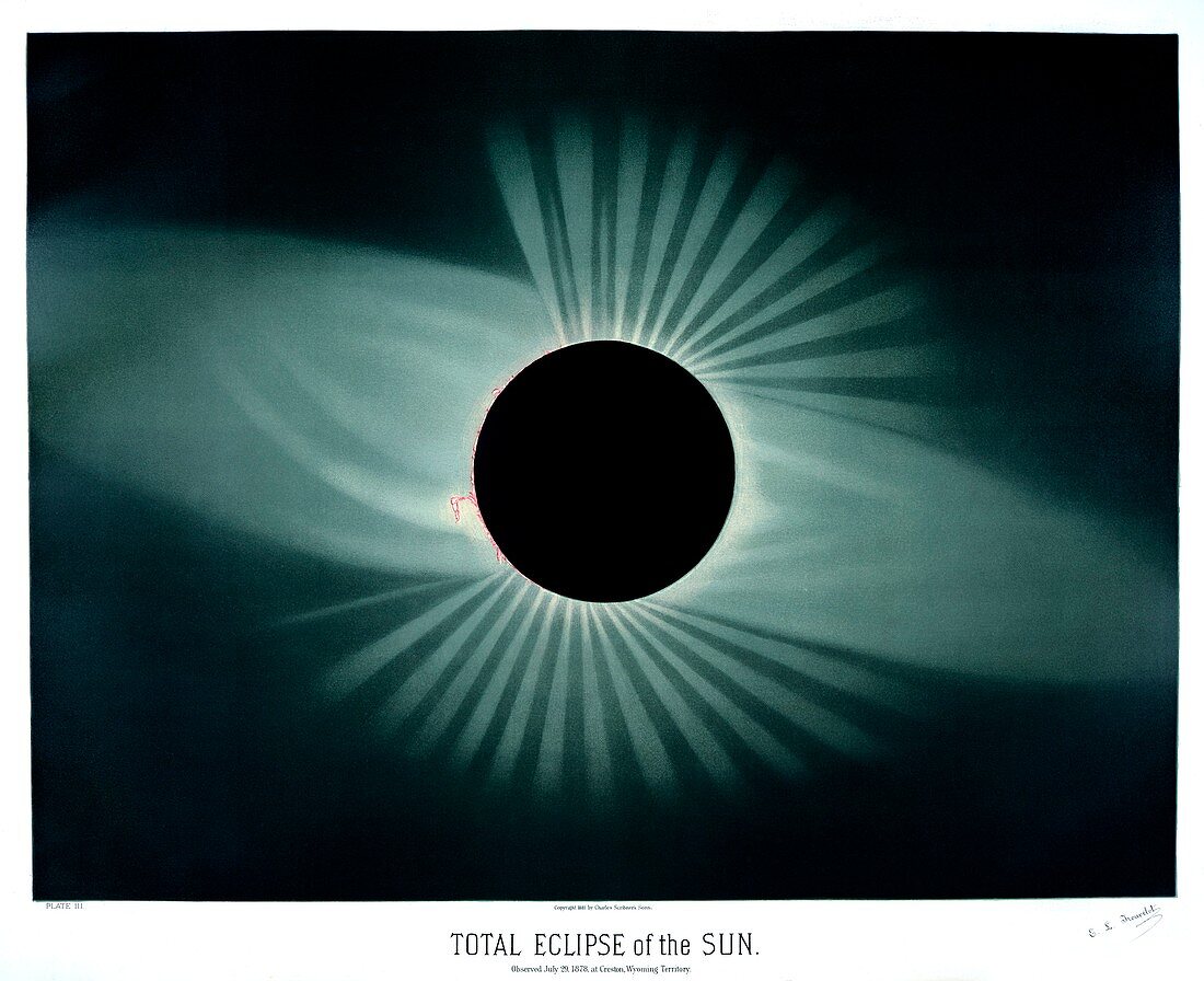 Total solar eclipse,1878