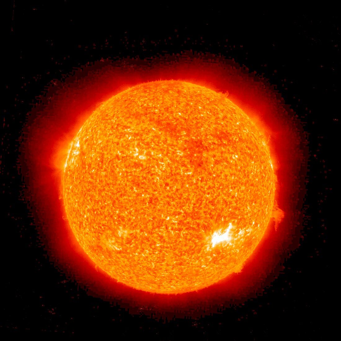 Solar flare,1 August 2010,STEREO image