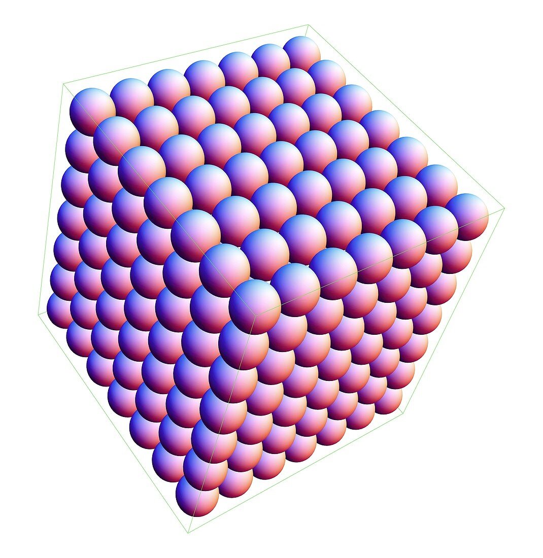 Sphere packing,computer artwork
