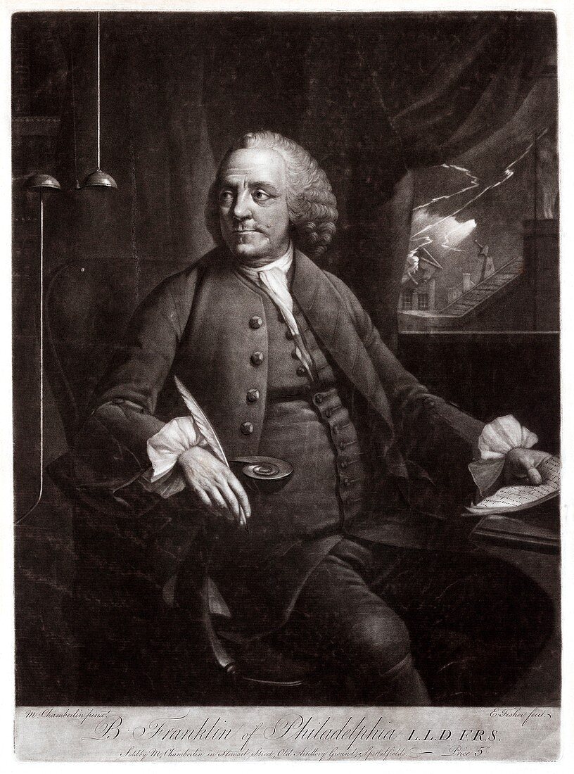 Benjamin Franklin,American scientist