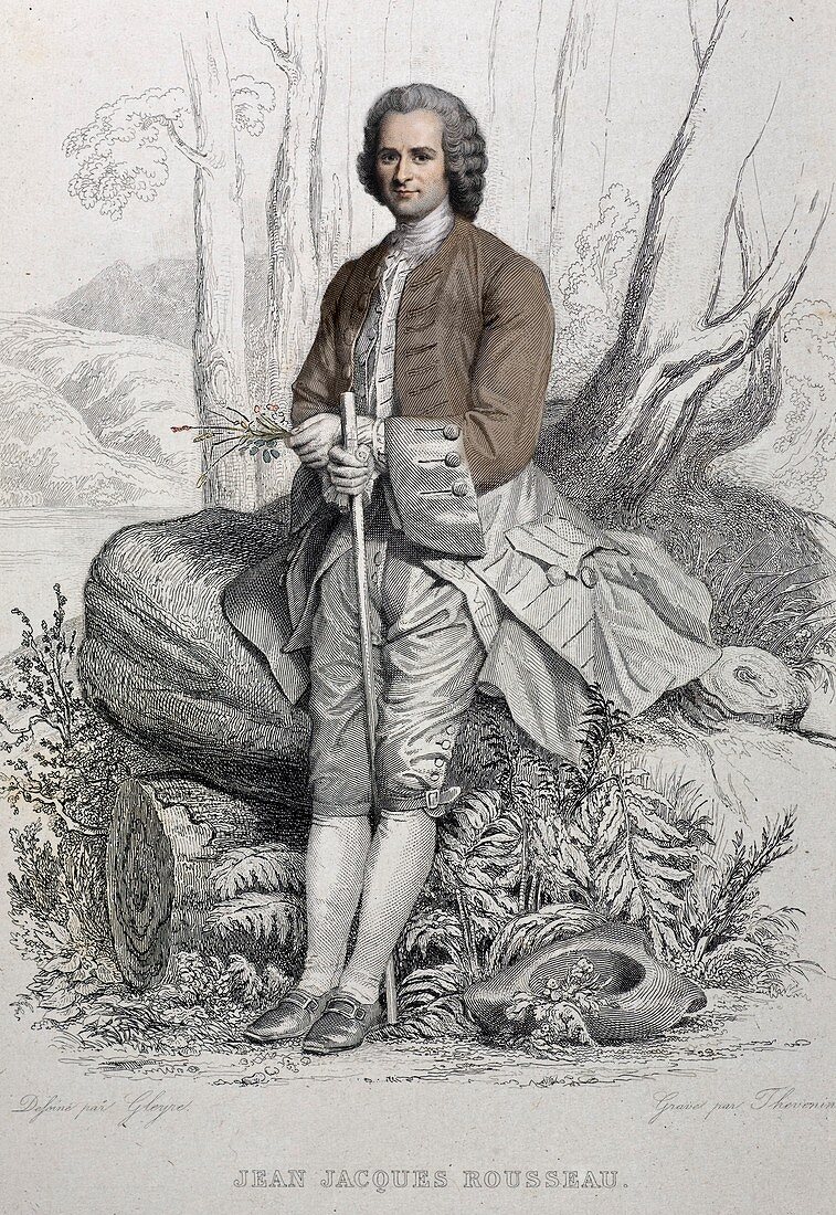 1764 Jean Jacques Rousseau Portrait