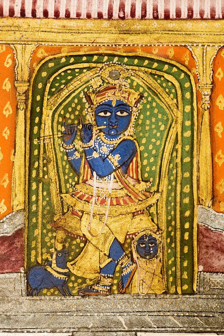 Krishna 19th Century Miniature painting