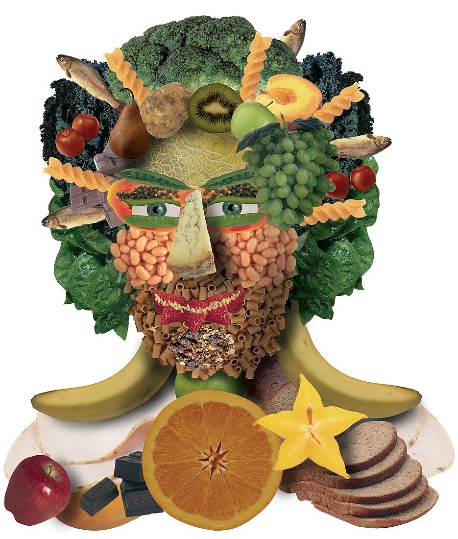 Food man,conceptual image