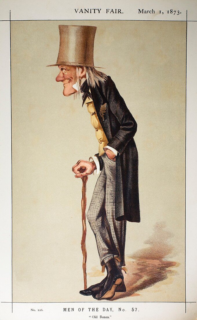1873 Richard Owen 'Old bones' Vanity Fair
