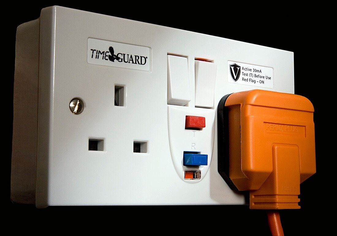 RCD protected switched sockets