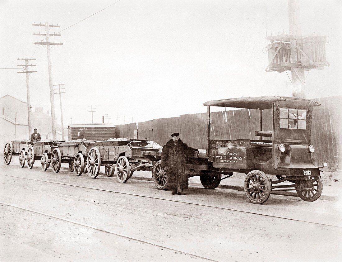 GMC electric truck,1914