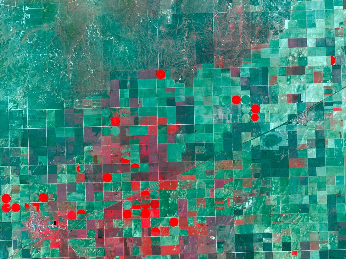 Boise city,Oklahoma,satellite image