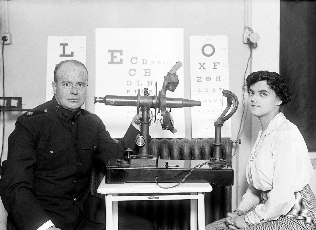 Early 20th Century eye examination