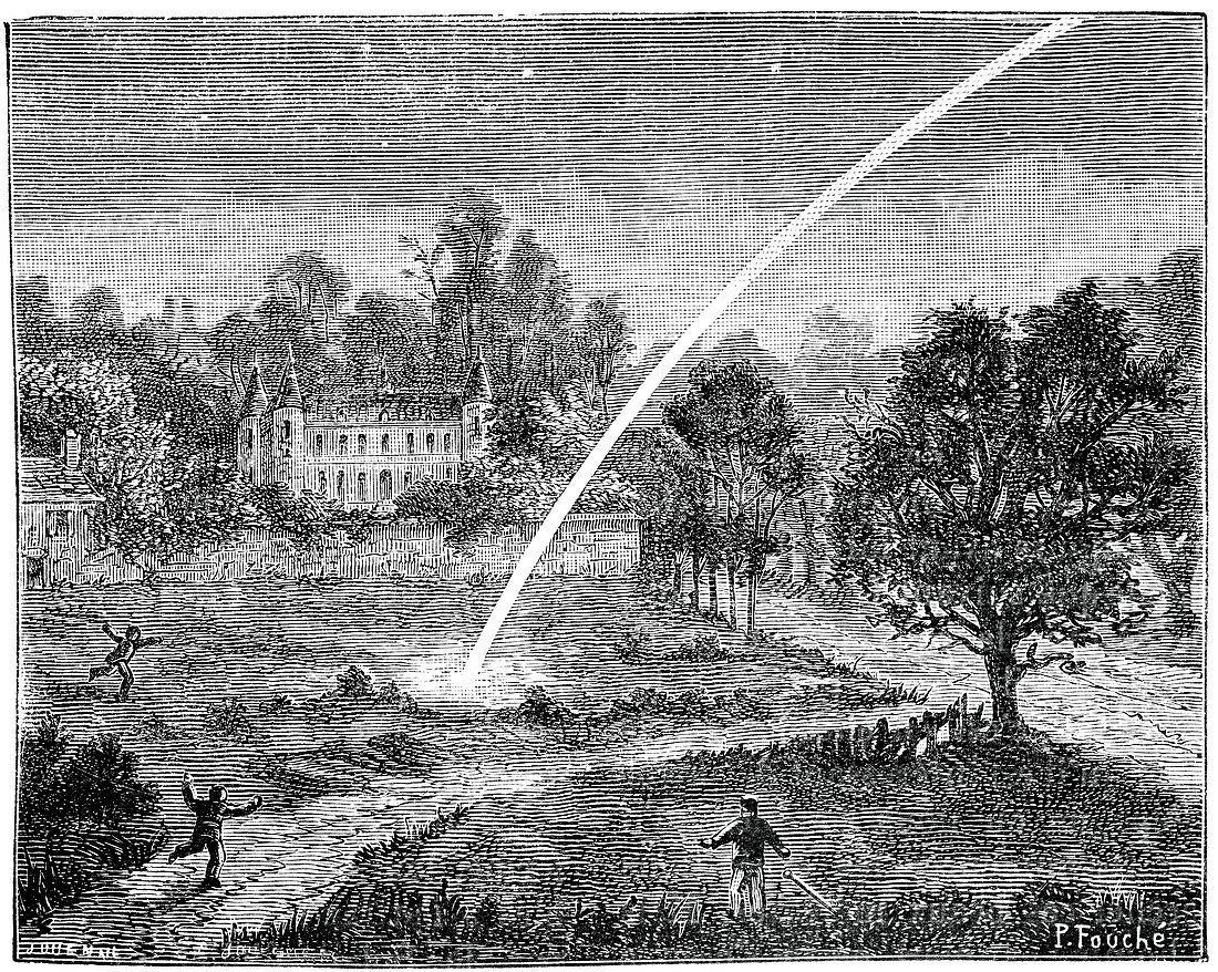Meteor impact,17th century