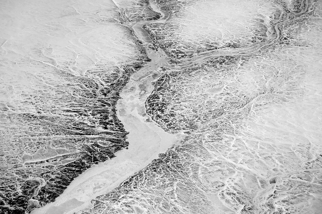 Arctic landscape,aerial view