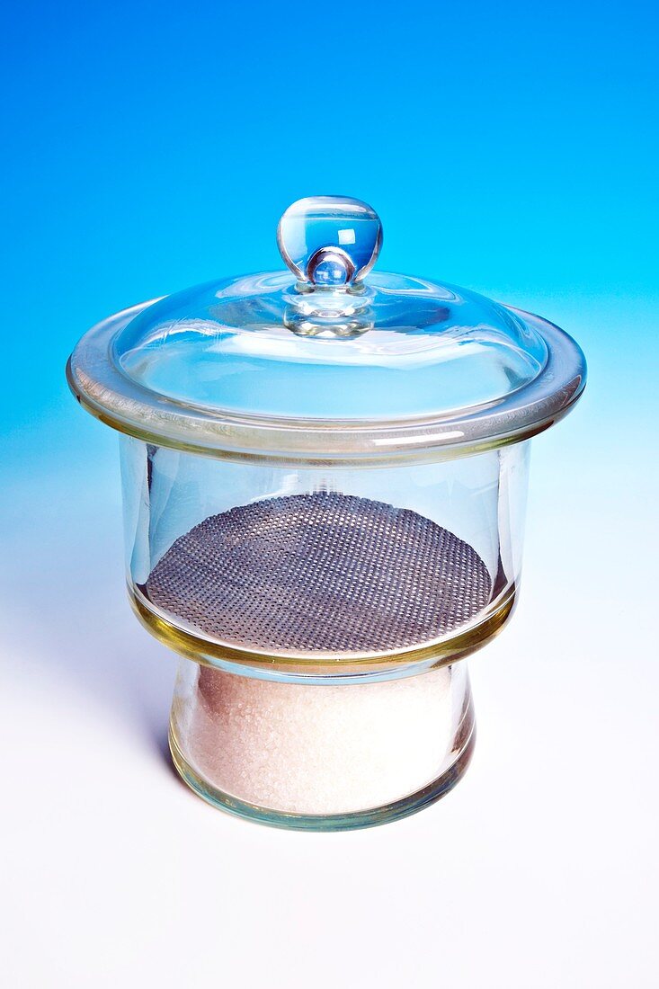 Glass dessication chamber