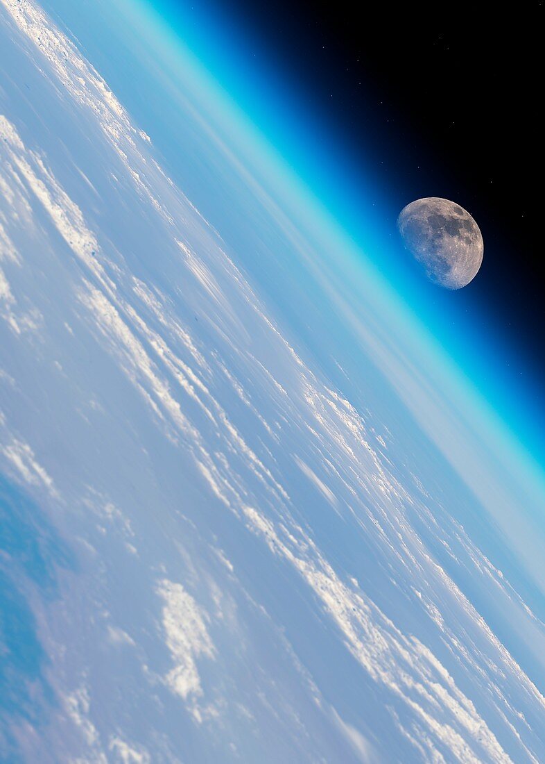 Moonrise over Earth