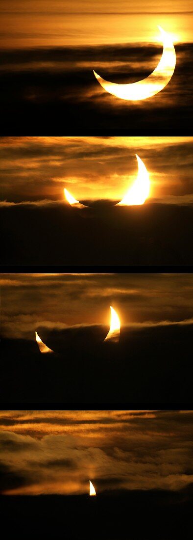Partial solar eclipse,January 2011