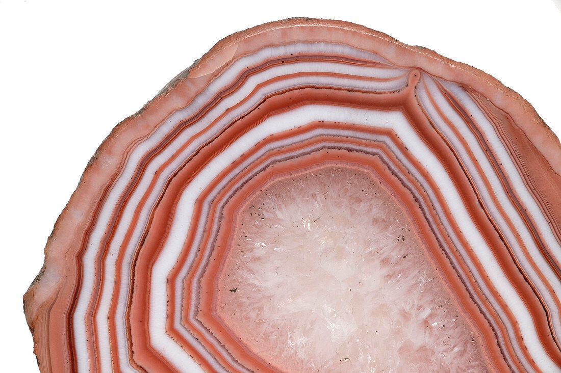 Agate stone cross section