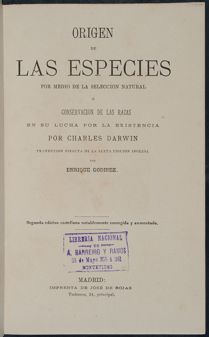 On the Origin of Species,Spanish