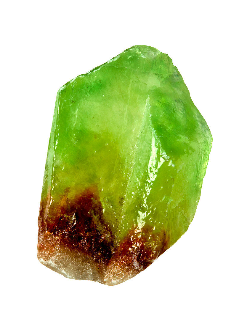 Green calcite crystal