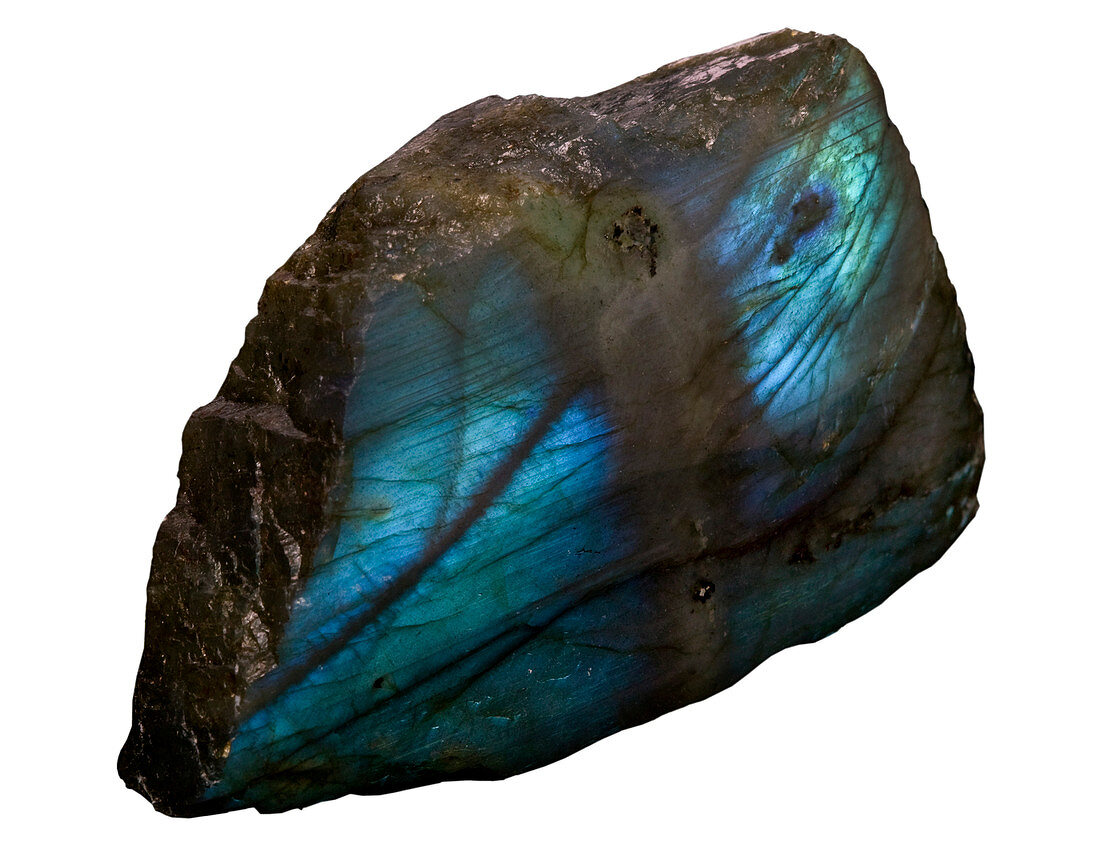Labradorite rock crystals