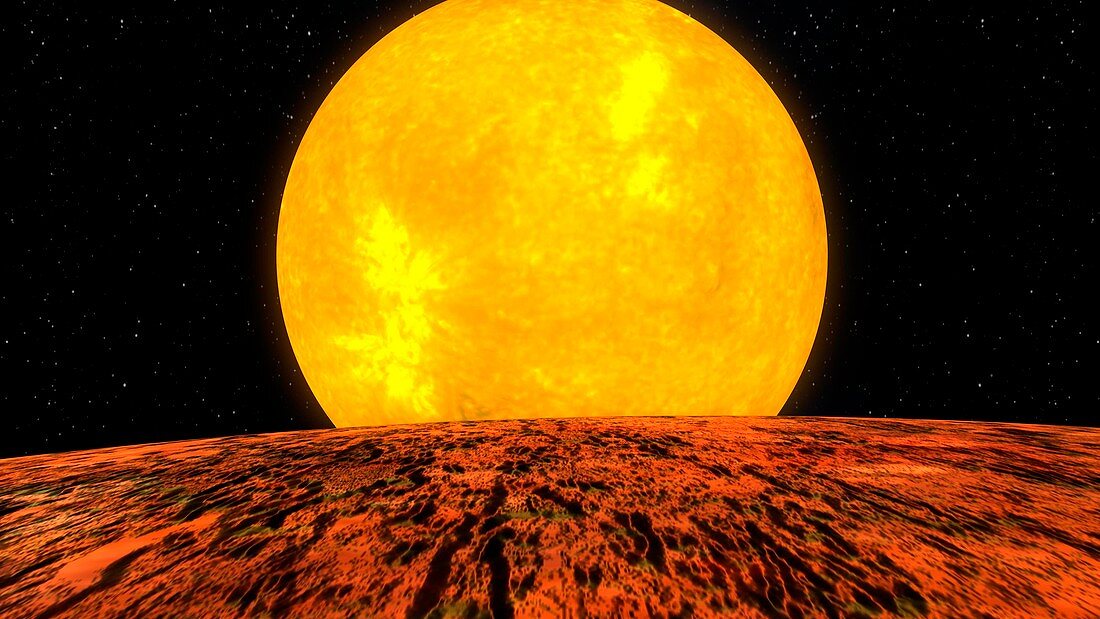 View from Kepler-10b exoplanet