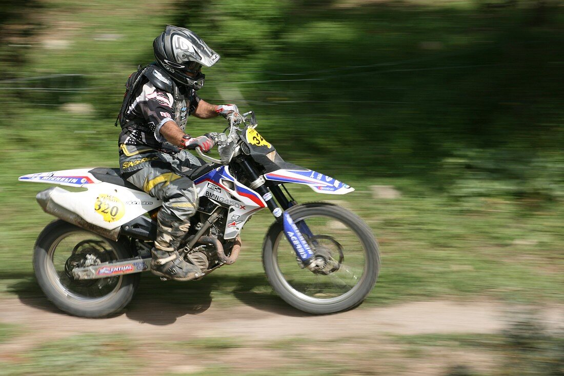 Cross country motorbike racing