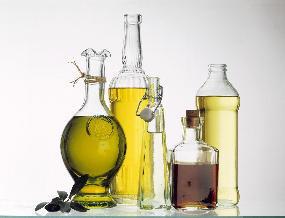 Oils in Glass Bottles