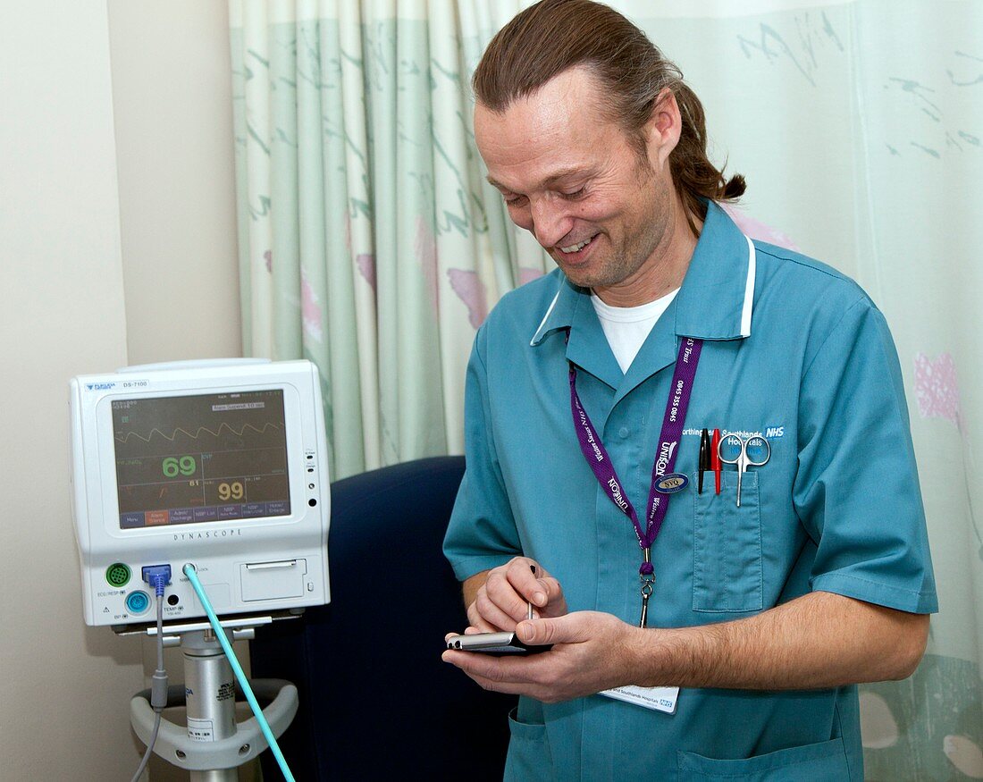 Healthcare assistant using a pda