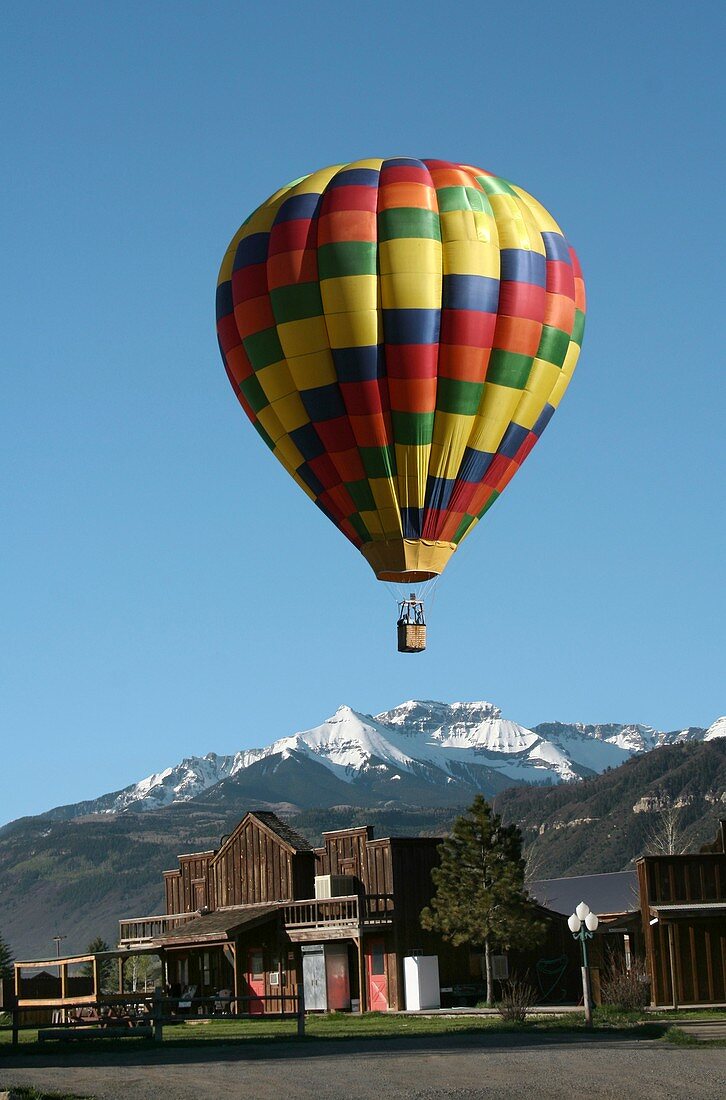 Rocky Mountains hot air balloon