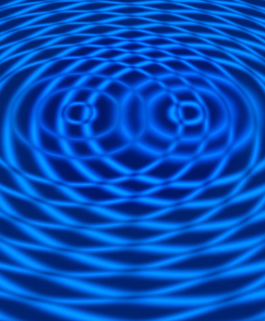 Wave interference patterns,artwork