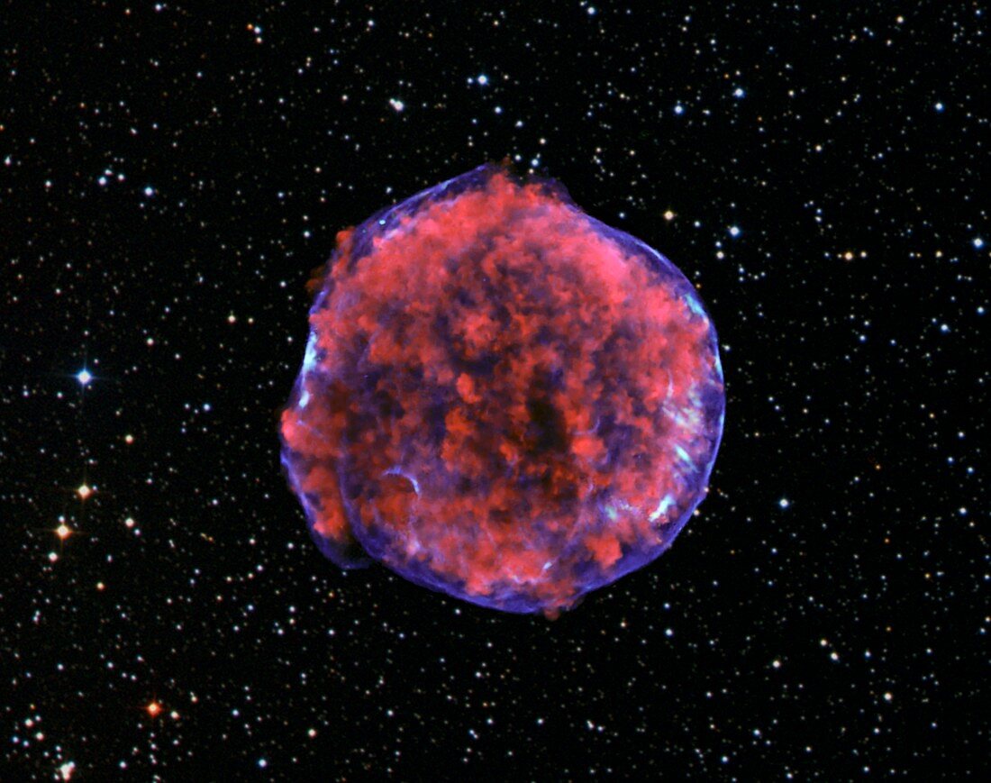 Tycho supernova remnant,X-ray image