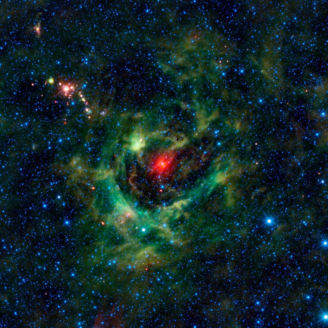 Sh2-205 nebula,infrared image
