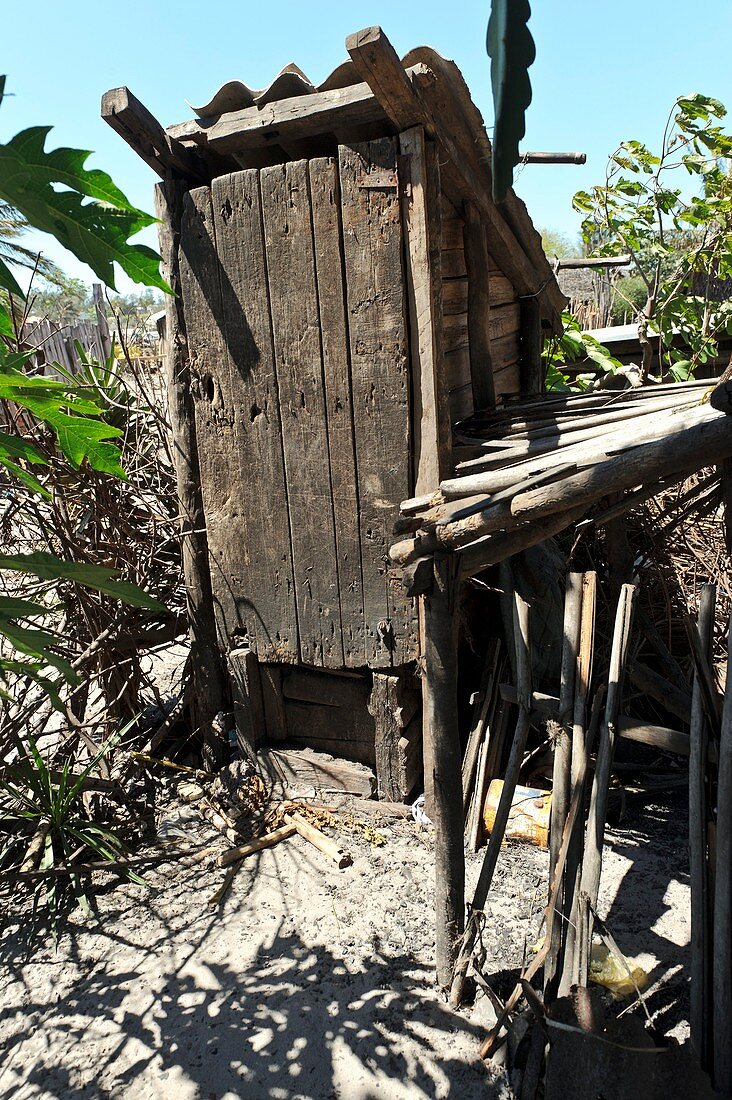 Outdoor toilet,Madagascar