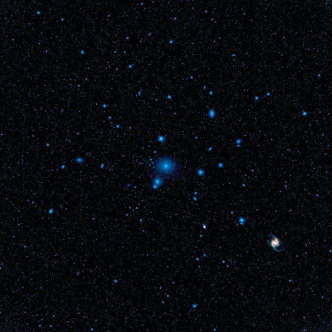 Fornax Cluster,space telescope image